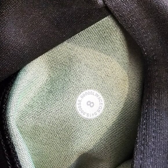 Lululemon Mapped Out High-Rise Tight 28" Black / Glacier Grey, Sense Knit, SZ 8 - Picture 8 of 10